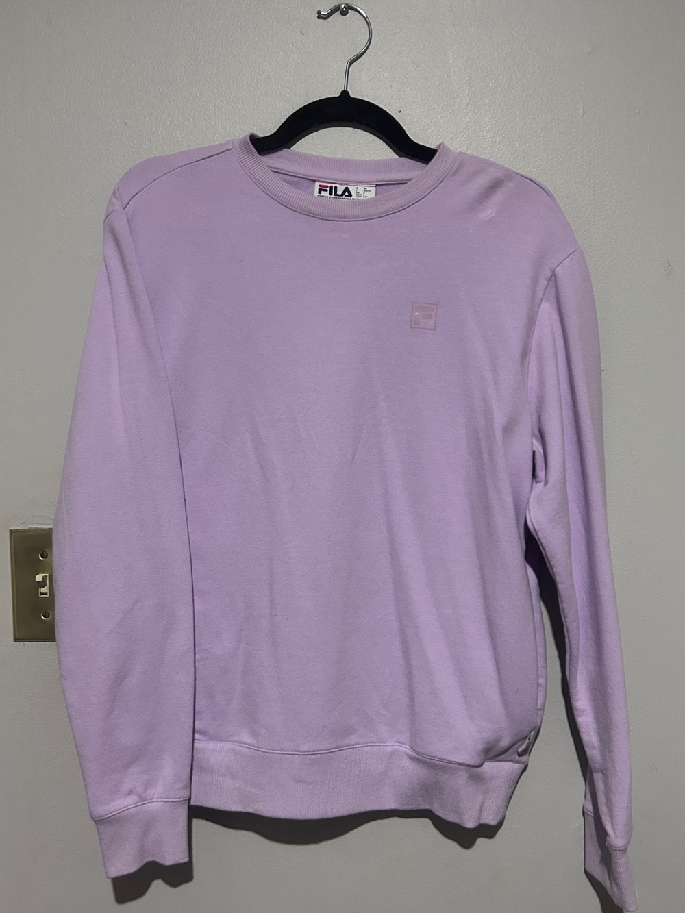FILA Pastel Lavender Pullover Sweatshirt